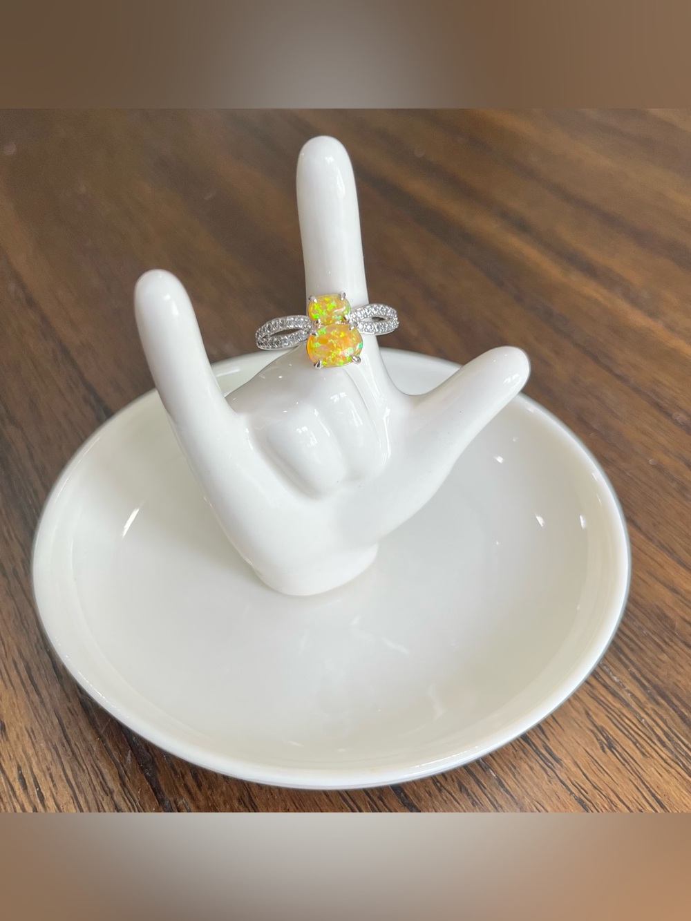 Bomb Party Opal Ring - Size 8